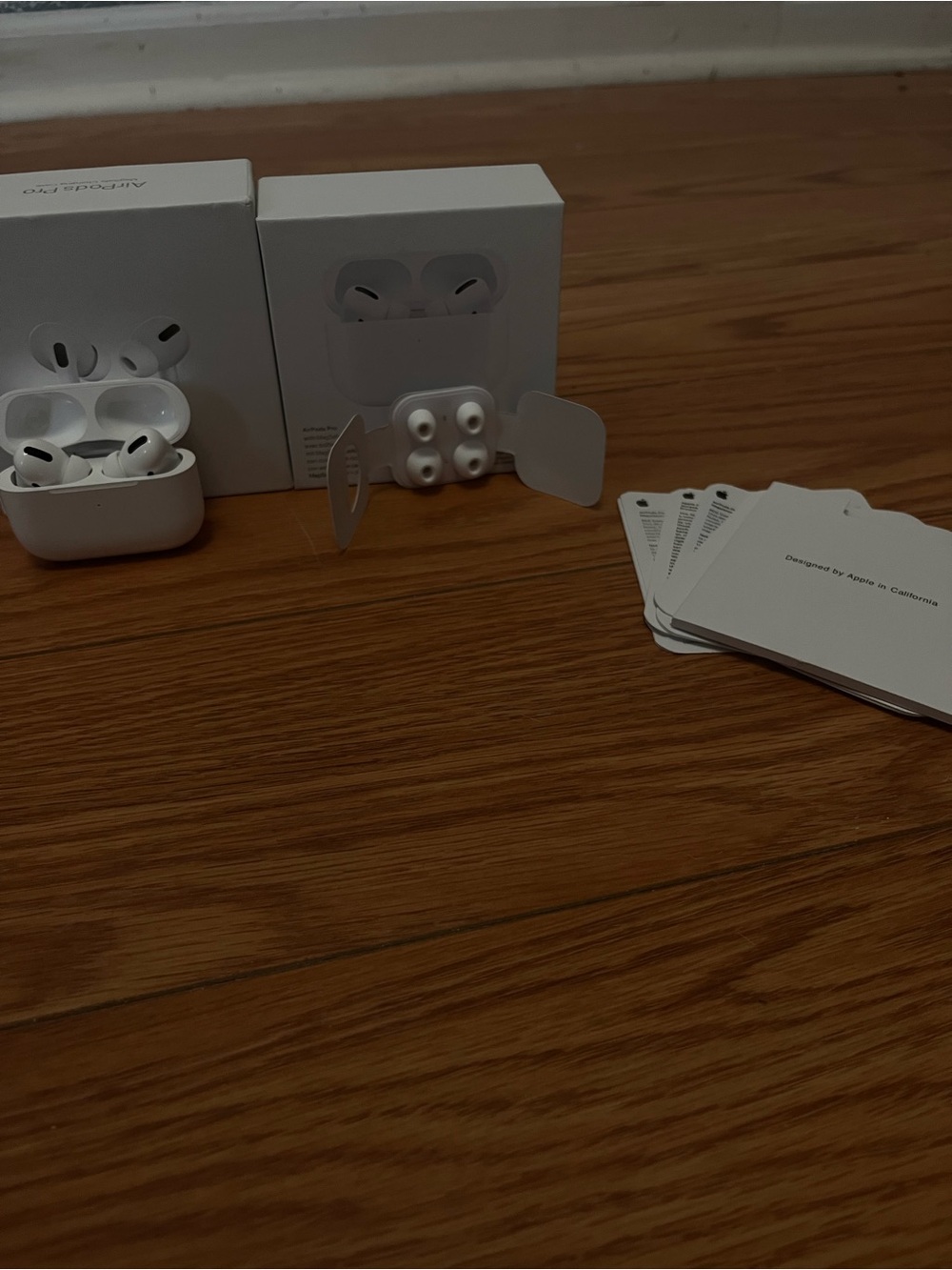 Apple White AirPods Pro with White Charging Case and Accessories
